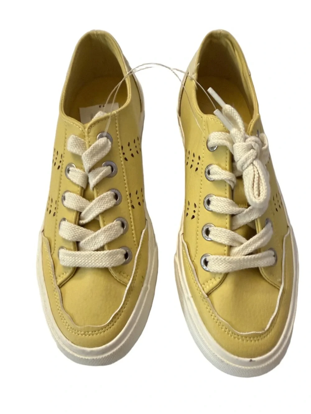 Blowfish Yellow Canvas Low-Top Sneakers
